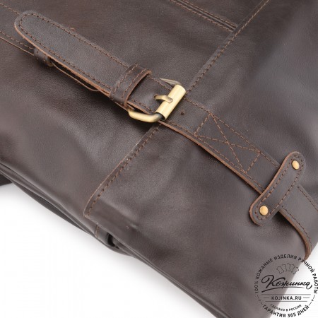  Кожаный рюкзак "Бэнжамин" (коричневый сиама) 